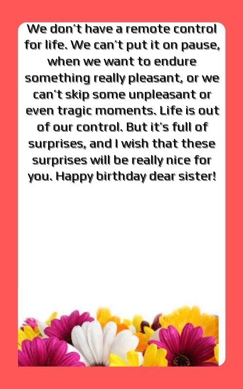 whatsapp status birthday wishes for sister